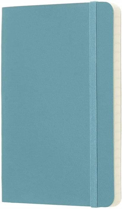 Moleskine Classic Notebook, Soft Cover, Pocket (3.5" x 5.5") Ruled/Lined, Reef Blue, 192 Pages