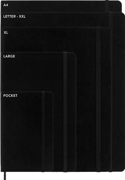 Moleskine Classic Ruled Paper Notebook - Soft Cover and Elastic Closure Journal - Color Reef Blue - Large 13 x 21 A5 - 192 Pages