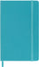 Moleskine Classic Ruled Paper Notebook, Hard Cover and Elastic Closure Journal, Color Reef Blue, Size Pocket 9 x 14 cm, 192 Pages