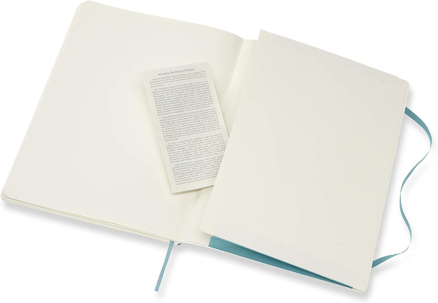 Moleskine Classic Ruled Paper Notebook - Soft Cover and Elastic Closure Journal - Color Reef Blue - X- Large 19 x 25 A4 - 192 Pages