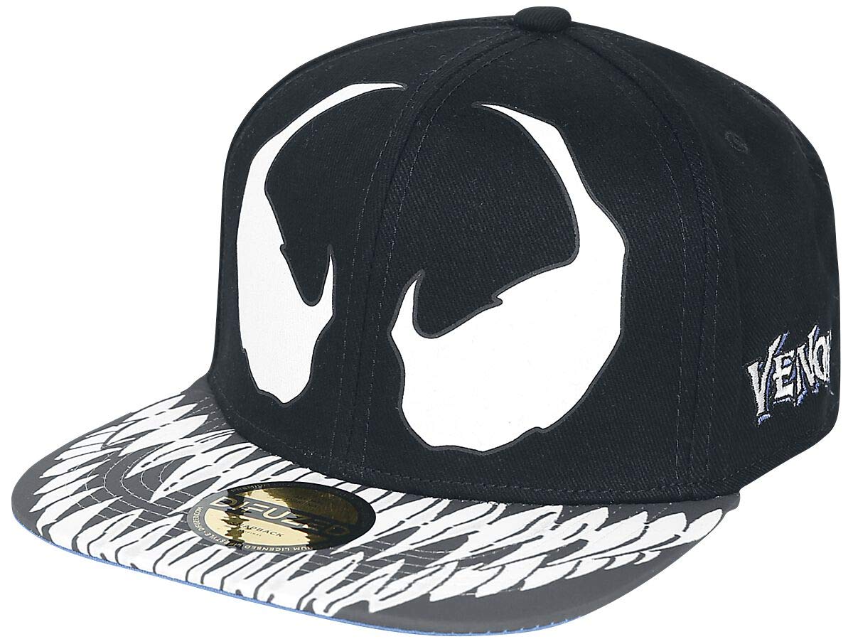 Venom (Marvel) Furious Herren Hut Schwarz/Blau 23cm Black/White