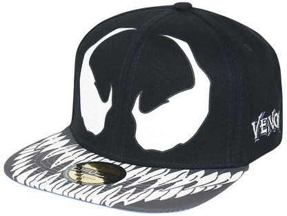 Venom (Marvel) Furious Herren Hut Schwarz/Blau 23cm Black/White