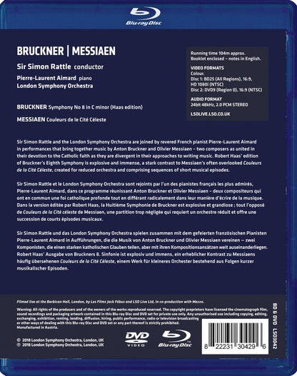 Bruckner/Messian: Sinfonie Nr. 8 / Couleurs de la Cité Céleste (DVD + Blu-Ray