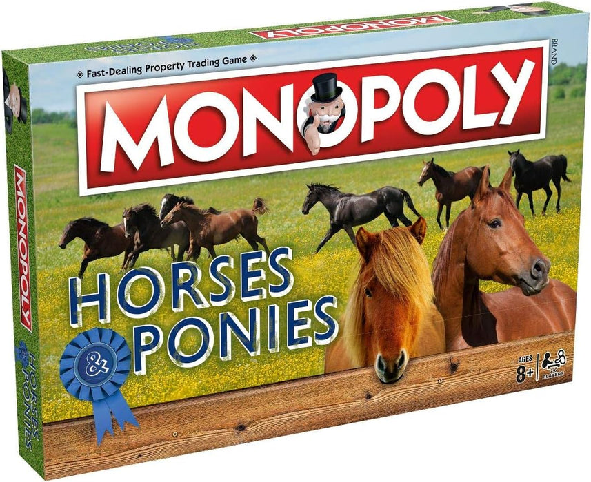 Winning Moves Horses and Ponies Monopoly Board Game & Snow Foal
