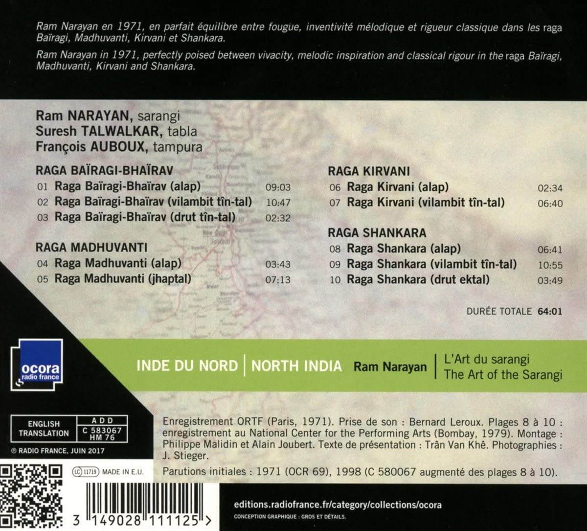 Inde Du Nord - Ram Narayan, L
