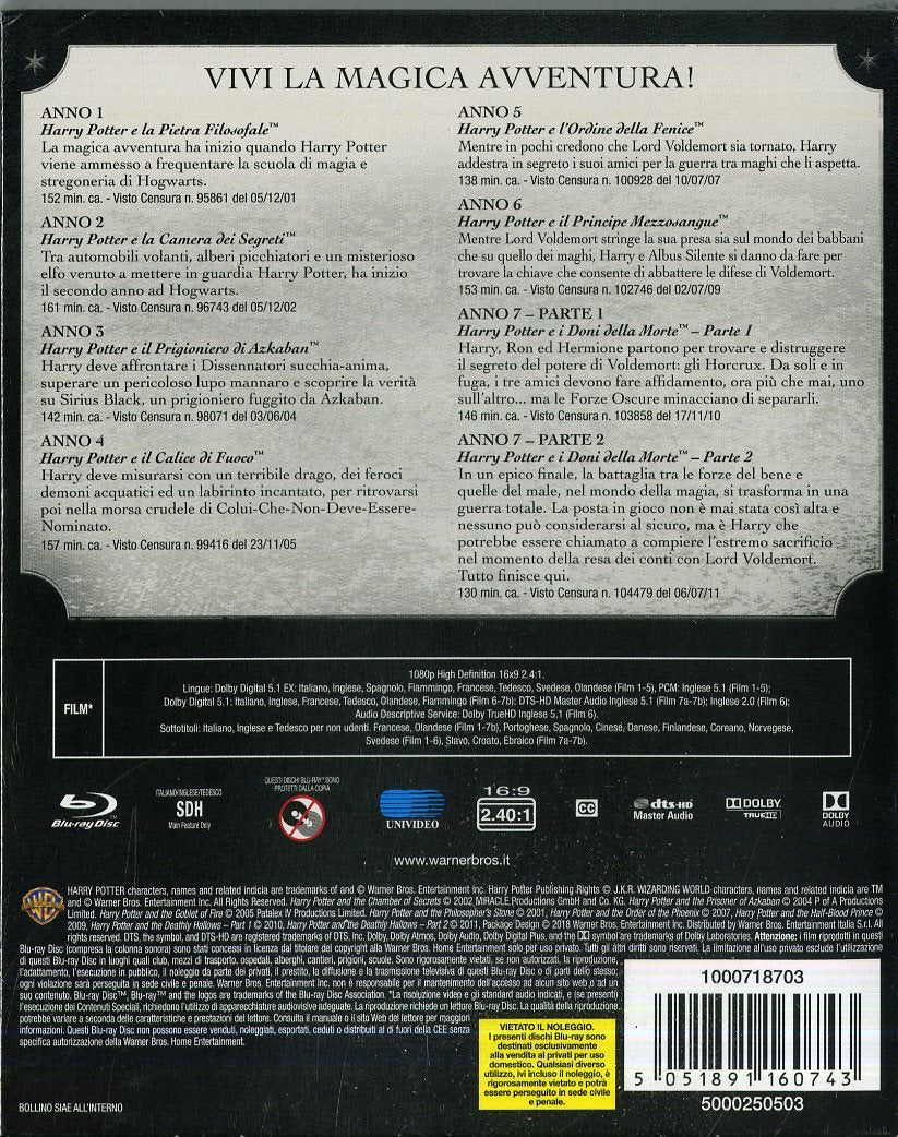 Harry Potter (1,7 B Nuova Edt.) (Box 8 Br