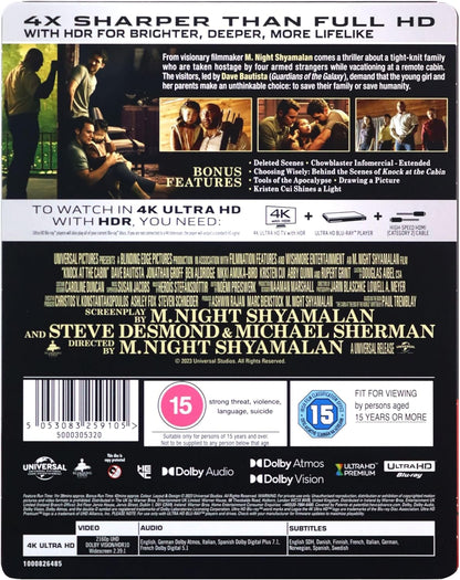 Knock at the Cabin 4K Ultra HD Steelbook