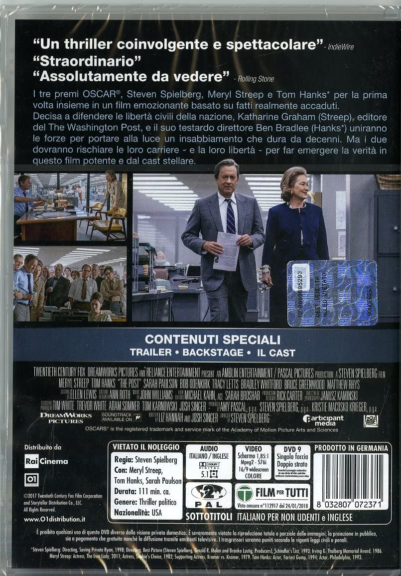 the post DVD Italian Import