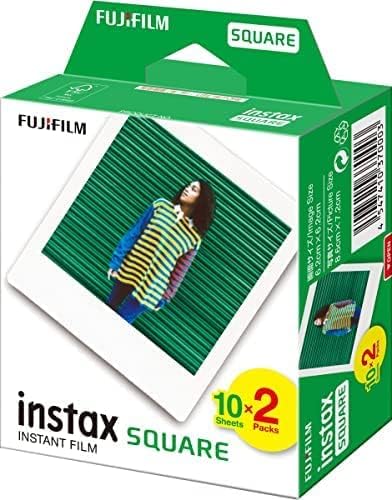 instax SQUARE film 20 shot pack, white Border - contains 2 x 10 shot cartridges