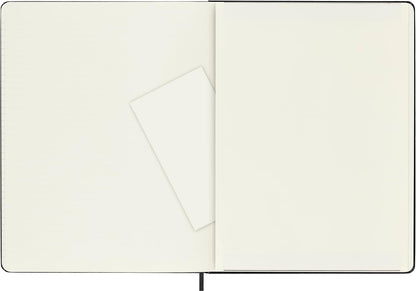 Moleskine Classic Squared Paper Notebook, Hard Cover and Elastic Closure Journal, Color Black, Size Medium 11.5 x 18 cm, 208 Pages