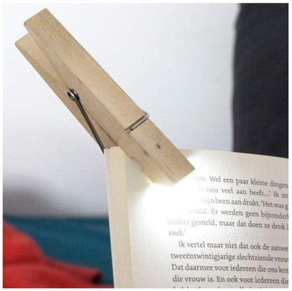 Kikkerland Clothespin Clip Light