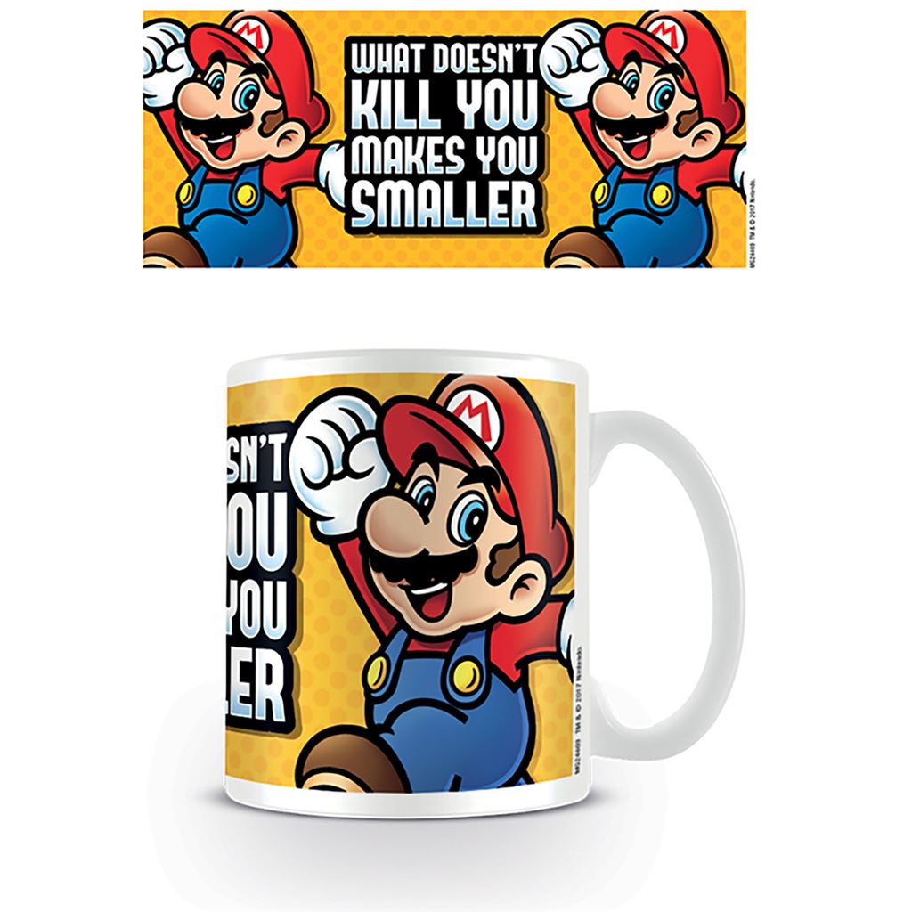 Pyramid International AFMG24469 Super Mario (Makes You Smaller) Official Boxed Ceramic Coffee/Tea Mug, Paper, Multi-Colour, 11 x 11 x 1.3 cm