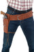 Smiffys Adult Faux Leather Single Holster with Belt, Tan