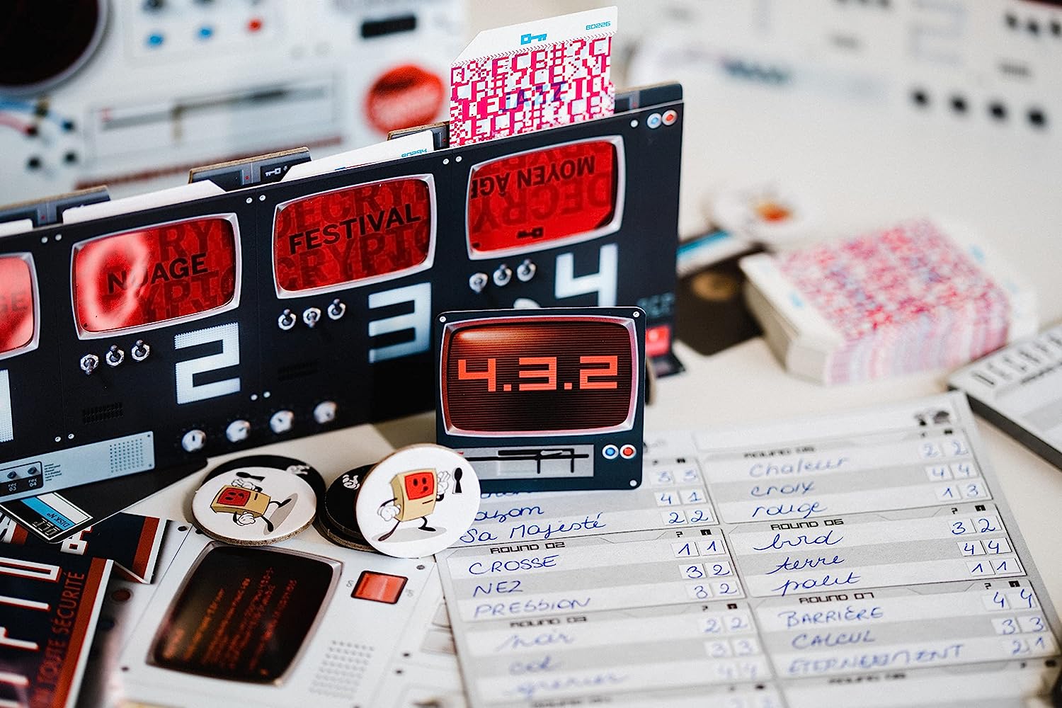 Scorpion Masqué | Decrypto Game | Board Game | Ages 12+ | 3-8 Players | 30 Minutes Playing Time