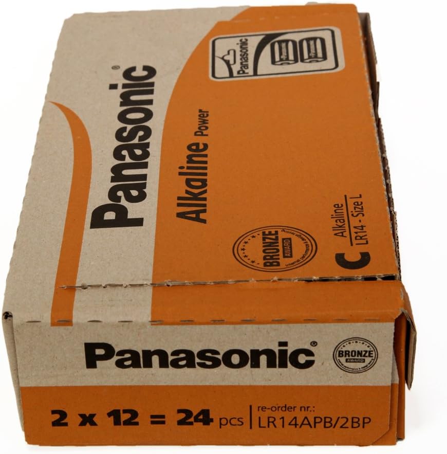 Panasonic Bronze Power C Alkaline Batteries (Pack 2) - PANALR14B2-APB
