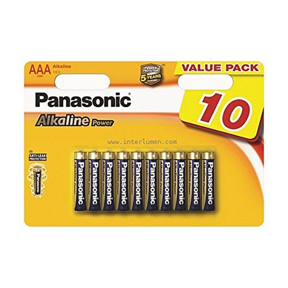Panasonic Bronze Power AAA Alkaline Batteries (Pack 10) - LR03APB/10BW