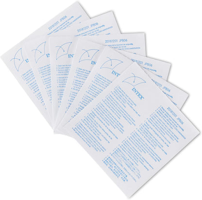 Intex 59631NP Pool reparatiepleisters - 6 stuks - transparant - 19 x 15 x 13 cm,transparant