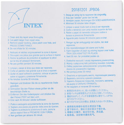 Intex 59631NP Pool reparatiepleisters - 6 stuks - transparant - 19 x 15 x 13 cm,transparant