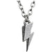David Bowie Flash Logo Unisex Collar Plateado, Peltre