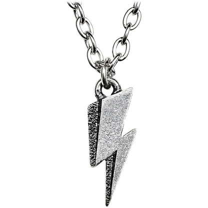 David Bowie Flash Logo Unisex Collar Plateado, Peltre