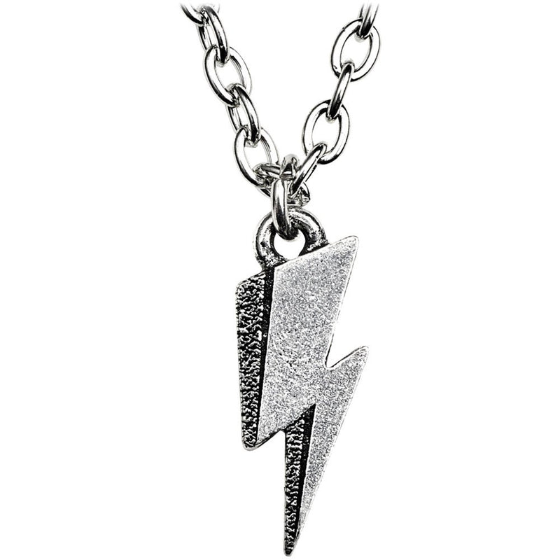 David Bowie Flash Logo Unisex Collar Plateado, Peltre