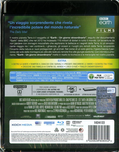 Earth-Un Giorno Straordinario (Blu-Ray+ 4K Ultra-HD Blu-Ray)