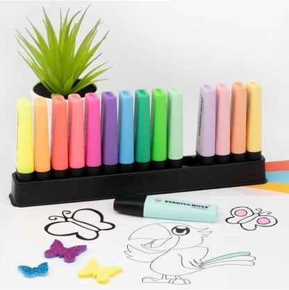 Stabilo Boss Original Desk-Set Limited Edition - 15 Colori Assortiti 9 Neon + 6 Pastel