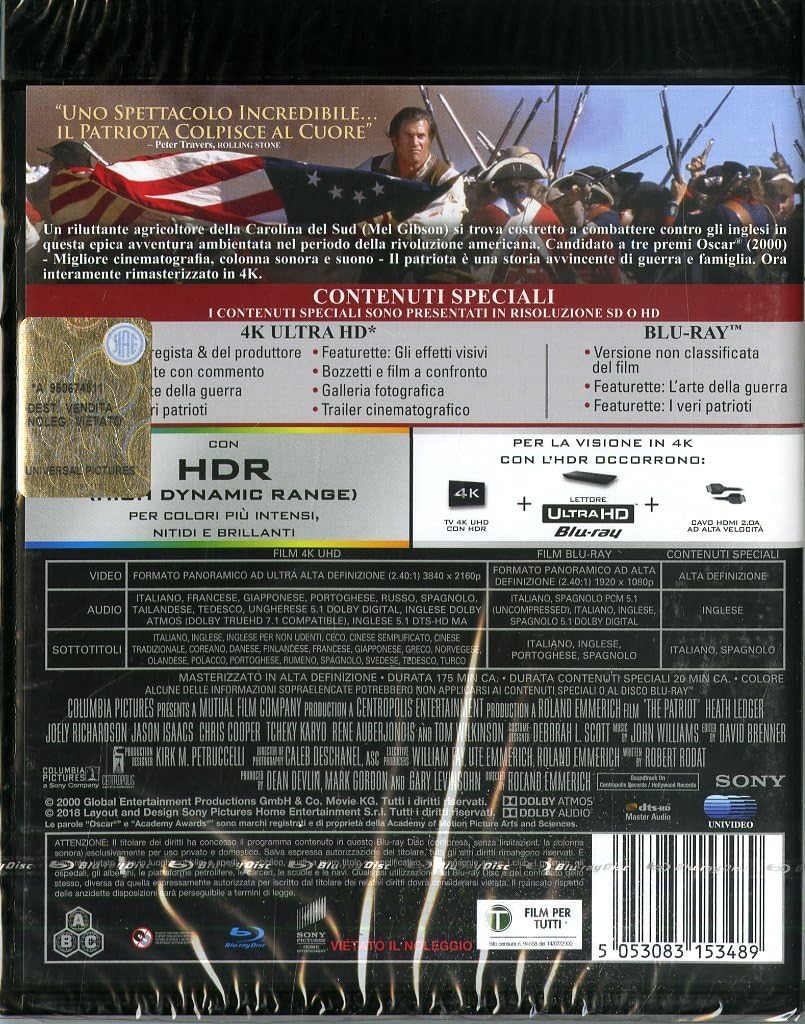 Il Patriota (4K Ultra-HD+Blu-ray)