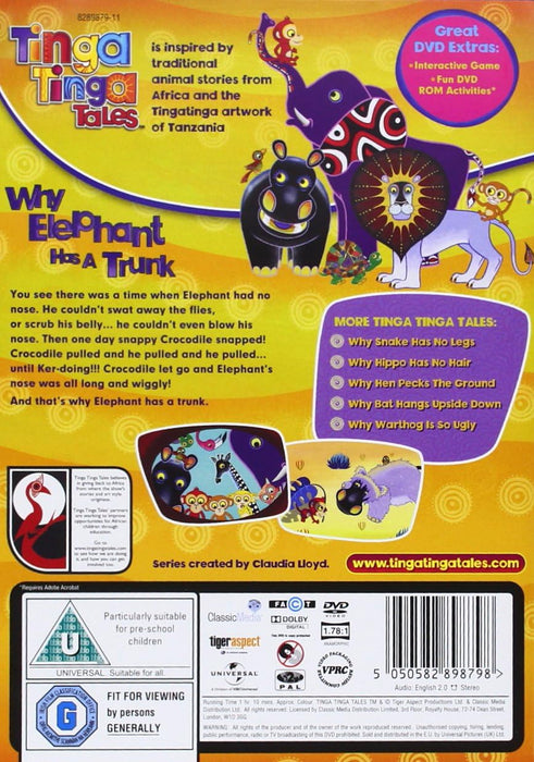 Tinga Tinga Tales: Why Elephant Has A Trunk