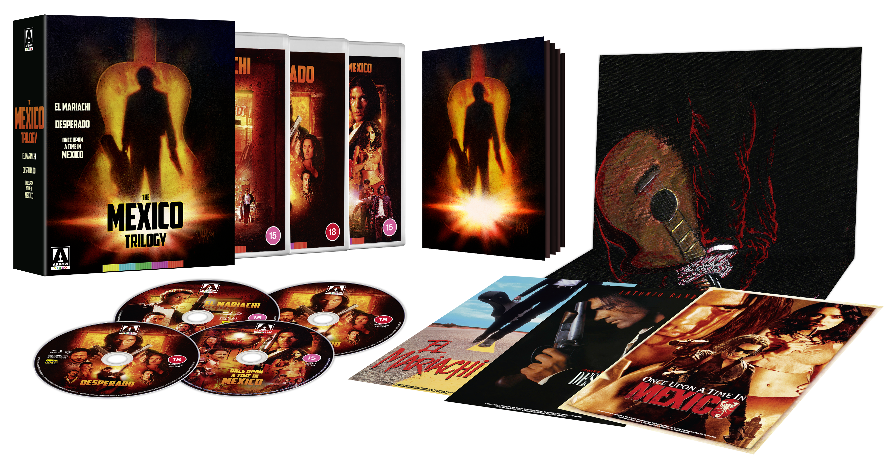The Mexico Trilogy: El Mariachi, Desperado & Once Upon a Time in Mexico Limited Edition 4K UHD + Blu-ray