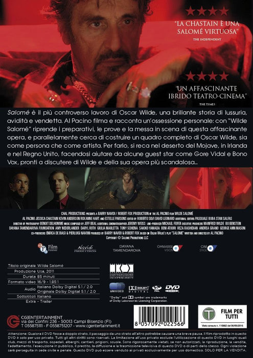 Dvd - Wilde Salome' (1 DVD)