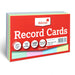 Silvine 5x3" Multi-coloured Record Cards - Lined with headline, 100 cards per pack. Ref 553AC (127 x 76mm