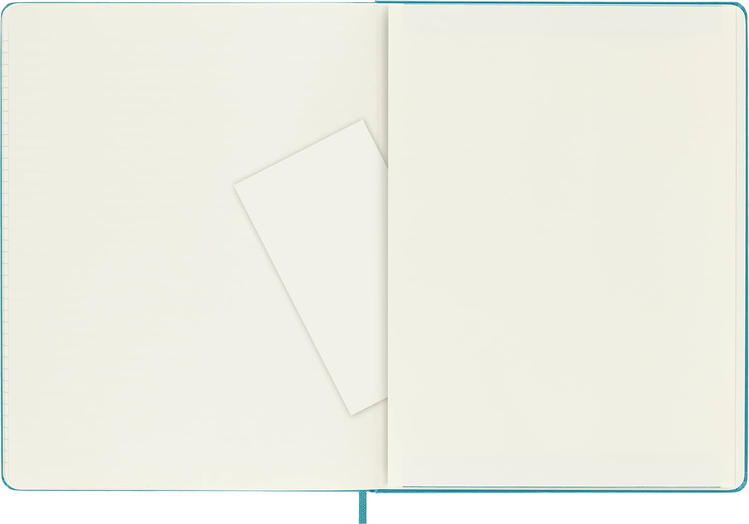 Moleskine Classic Ruled Paper Notebook, Hard Cover and Elastic Closure Journal, Color Reef Blue, Size Extra Large 19 x 25 cm, 192 Pages