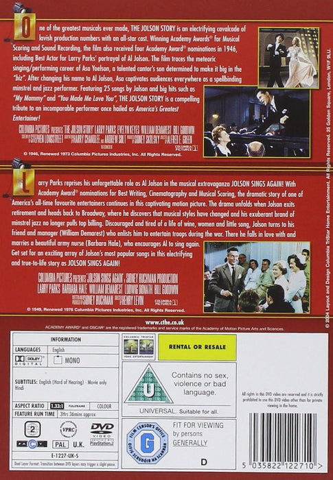 The Jolson Story/Jolson Sings Again