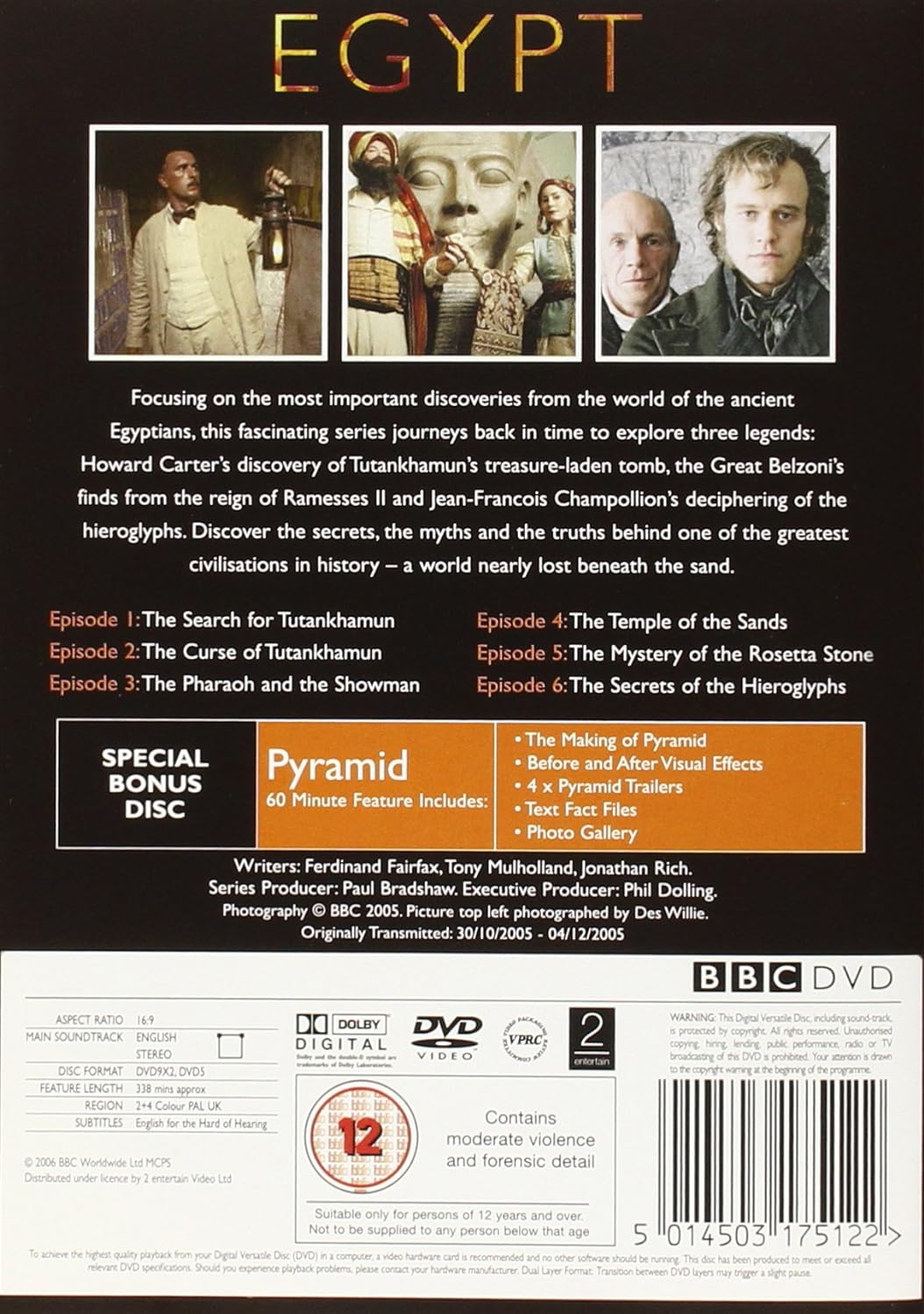 Egypt : Rediscovering A Lost World (3 Disc Box Set)