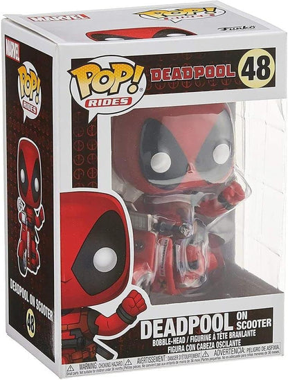 Funko Pop! Rides: Deadpool - Deadpool & Scooter - Figura de Vinilo Coleccionable - Idea de Regalo- Mercancia Oficial - Juguetes para Niños y Adultos - Comic Books Fans - Muñeco para Coleccionistas