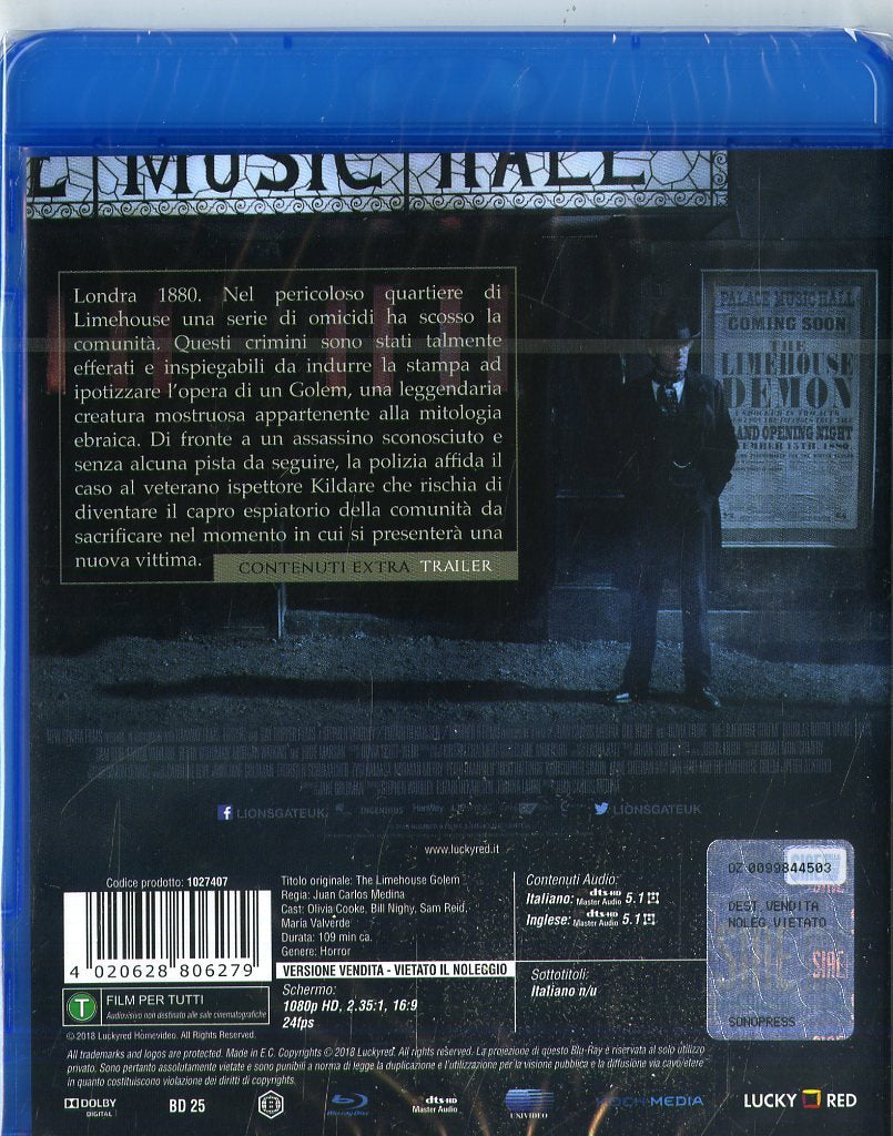 Limehouse Golem: Mistero sul Tamigi ( Blu Ray