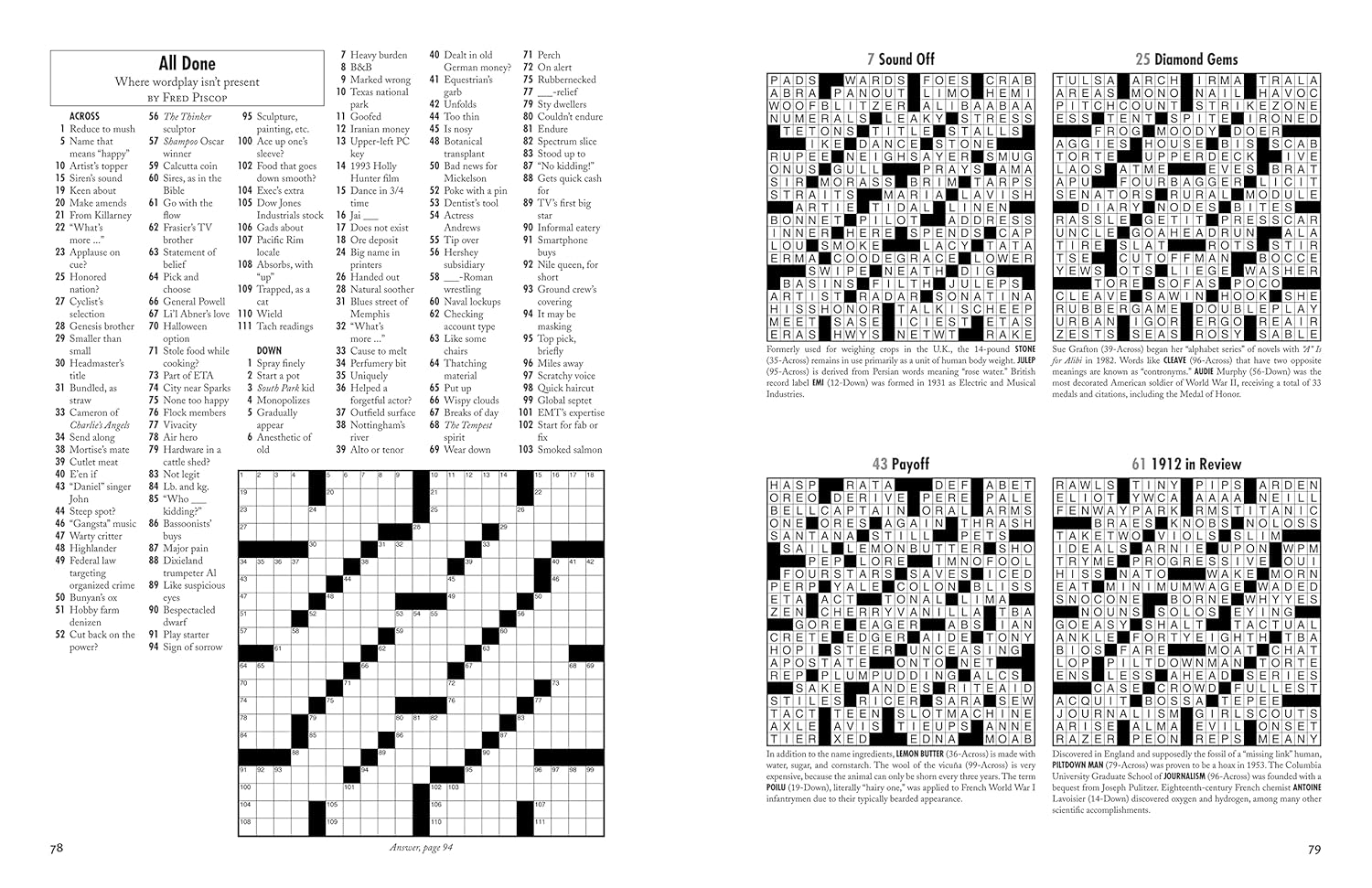 Weekend Retreat Crosswords