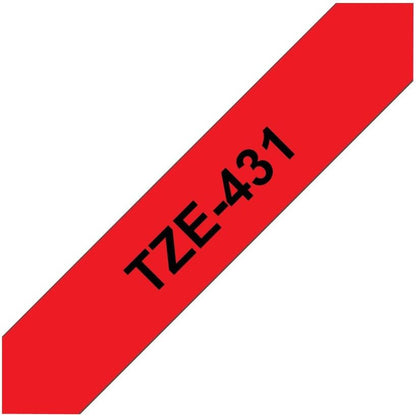 Brother TZe-431 - Black on red - Roll (1.2 cm x 8 m) 1 cassette(s) laminated tape - for Brother PT-D210, D600, H110, P750, P950, P-Touch Cube PT-P300, P-Touch Cube Pro PT-P910