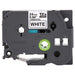 Brother Laminated Tape, Retail Packaging, 1 Inch, Black on White (TZe251