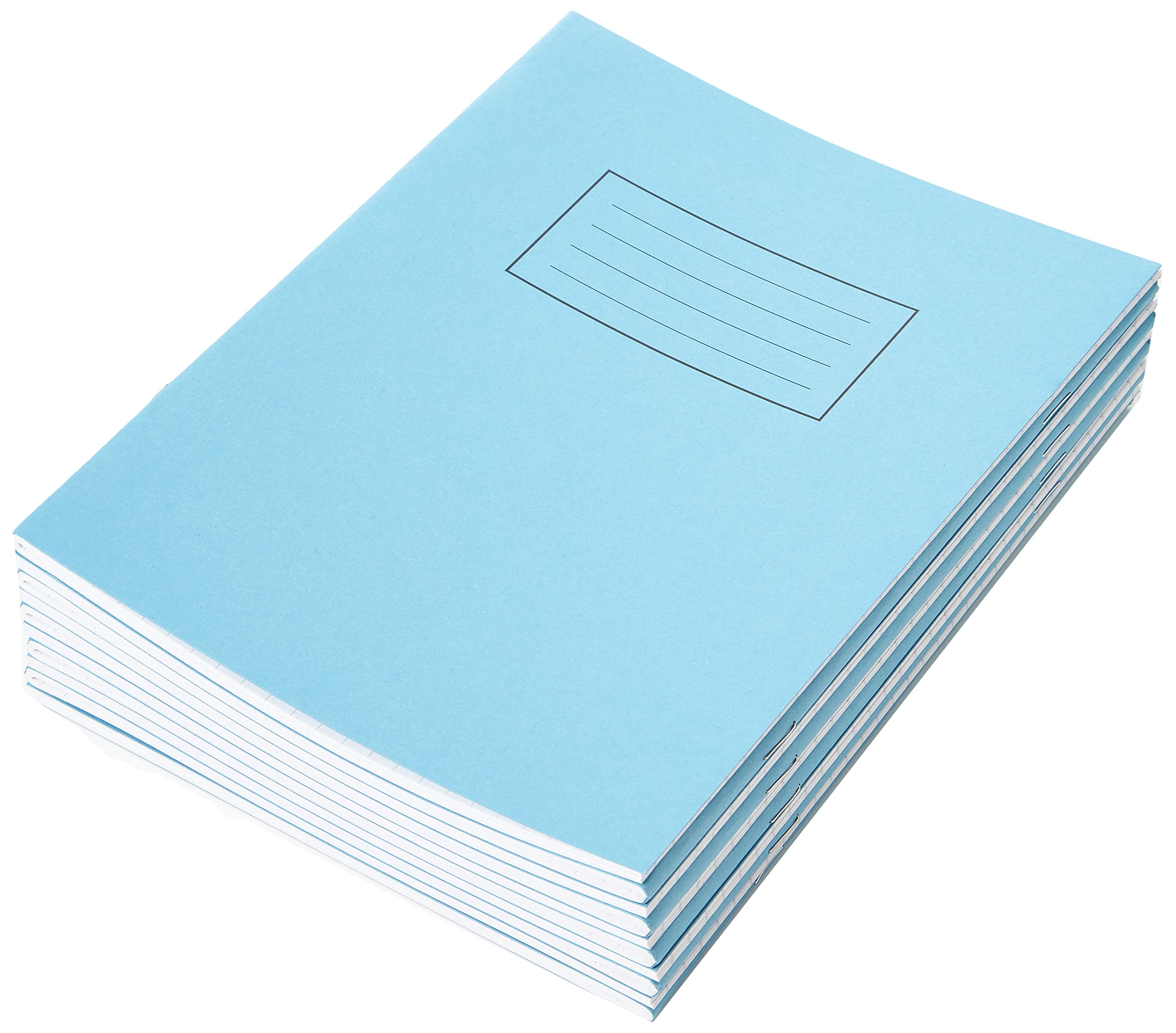 Silvine Exercise Book ruled 7mm Squares 229 x 178 mm 40 leaves Blue (Pack of 10