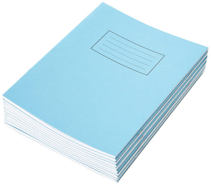 Silvine Exercise Book ruled 7mm Squares 229 x 178 mm 40 leaves Blue (Pack of 10