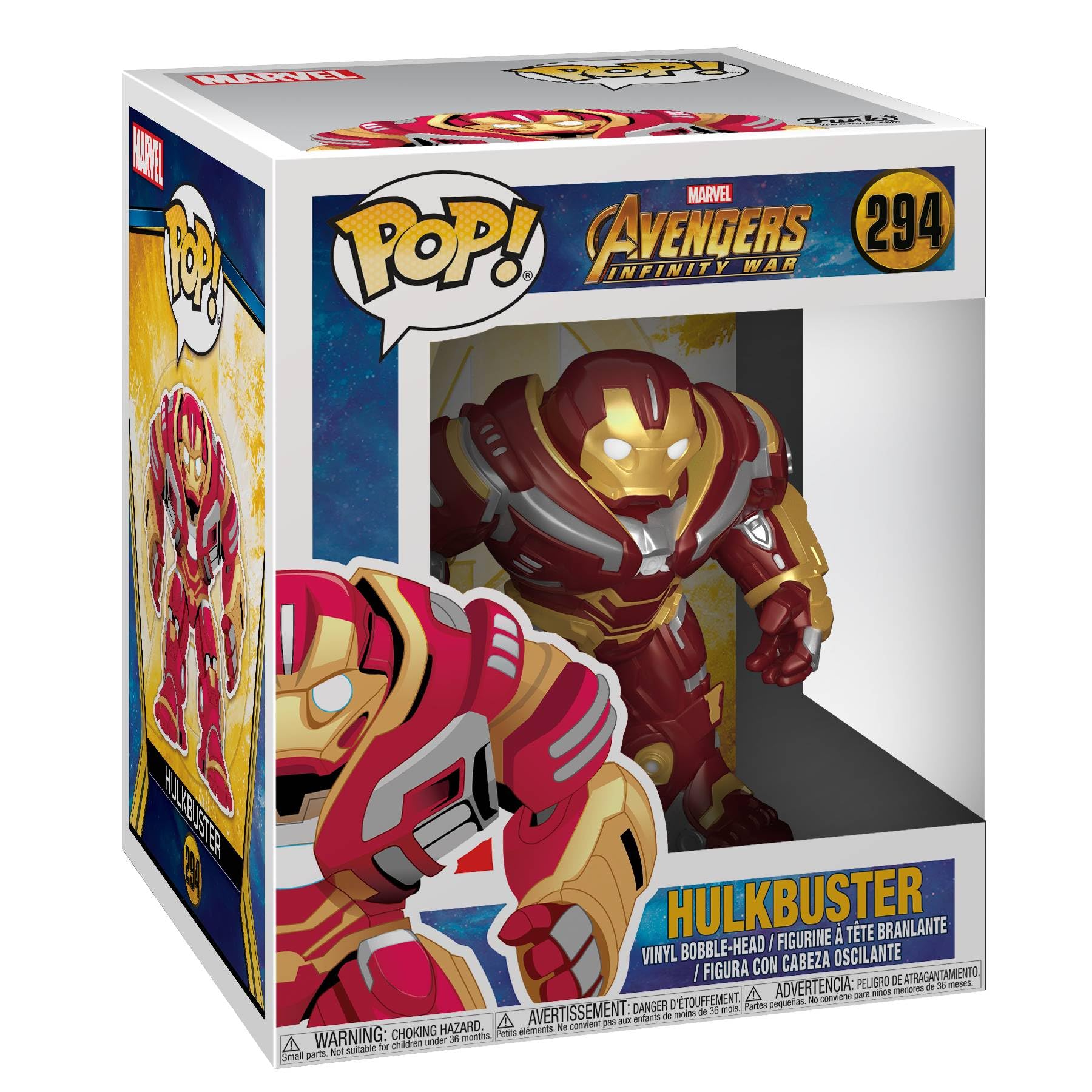 Funko Avengers Infinity War Oversized POP! Movies Vinyl Figure Hulkbuster 15 cm,Avengers Infinity War 9 Pop Vinyl,6 in