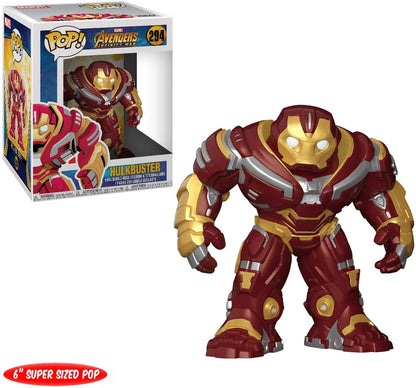 Funko Avengers Infinity War Oversized POP! Movies Vinyl Figure Hulkbuster 15 cm,Avengers Infinity War 9 Pop Vinyl,6 in