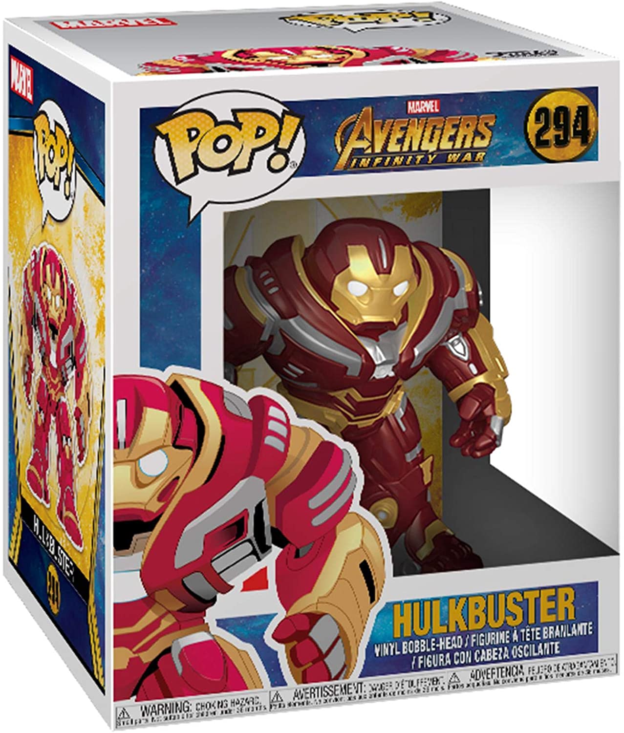 Funko Avengers Infinity War Oversized POP! Movies Vinyl Figure Hulkbuster 15 cm,Avengers Infinity War 9 Pop Vinyl,6 in