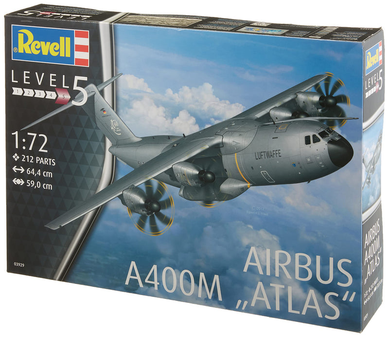 Revell 03929 Airbus A400M "ATLAS" 1:72 Scale Unbuilt/Unpainted Plastic Model Kit