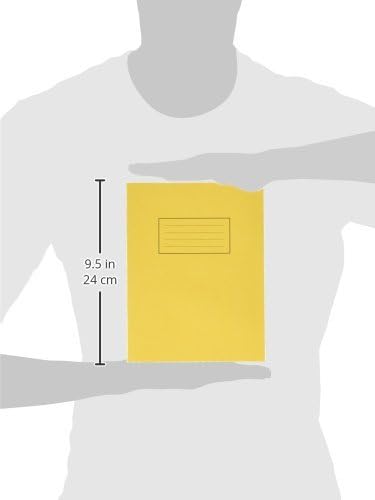 Silvine Exercise Book 229 x 178mm Ruled with Margin Yellow (10 Pack