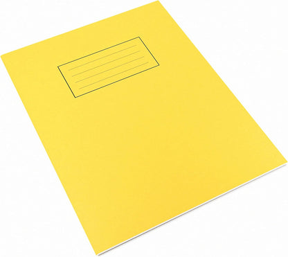 Silvine Exercise Book 229 x 178mm Ruled with Margin Yellow (10 Pack