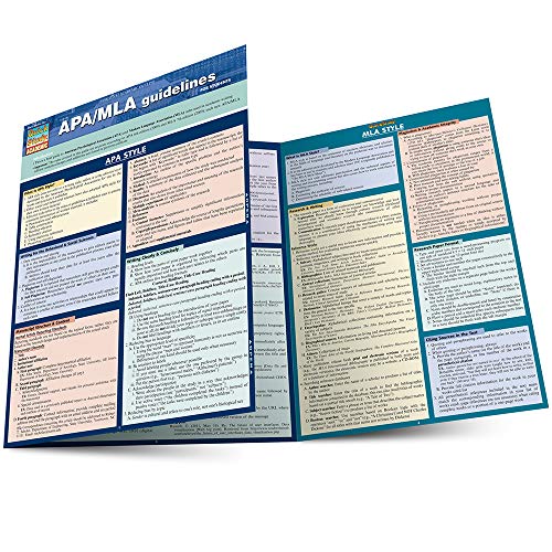 Quick Study Academic Apa/Mla Guidelines For Students