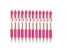 Zebra Pen Z Grip Pink Pens Ballpoint, Smooth & Comfortable Ballpoint Pens with Pocket Clip, Retractable Ballpoint Pens with Pink Ink, Reliable Biro Pens Multipack for Everyday Use - Medium Point, 12pk